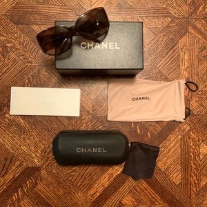 CHANEL glasses with crystal detail